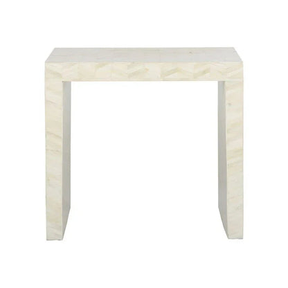 Capri Inlaid Bone Made Rectangular Side Table - LOOMLAN - Chelsea House - Side Tables