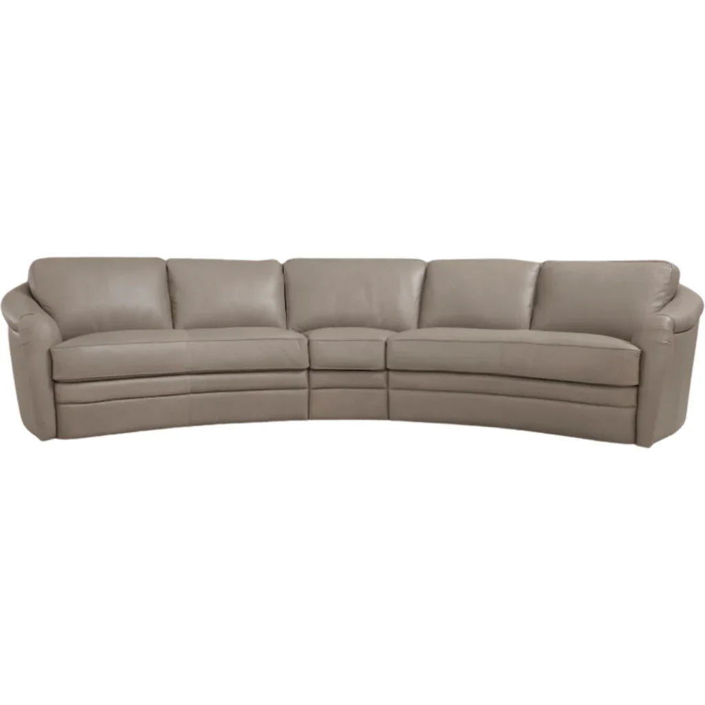 Capri Luxurious Leather Comfort Sectional - LOOMLAN - Sectionals