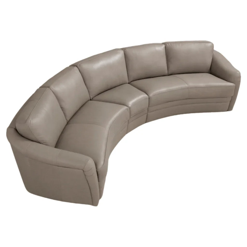 Capri Luxurious Leather Comfort Sectional - LOOMLAN - Sectionals