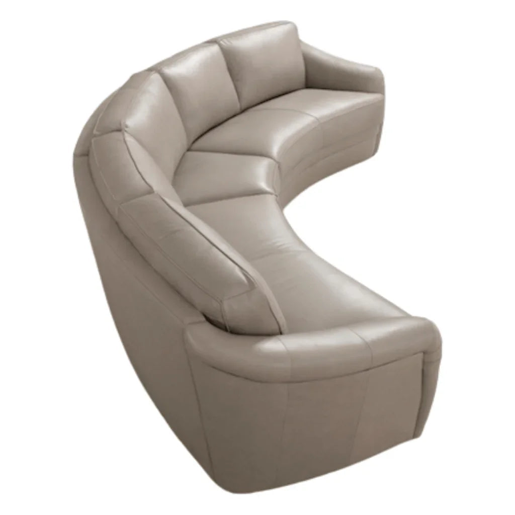 Capri Luxurious Leather Comfort Sectional - LOOMLAN - Sectionals