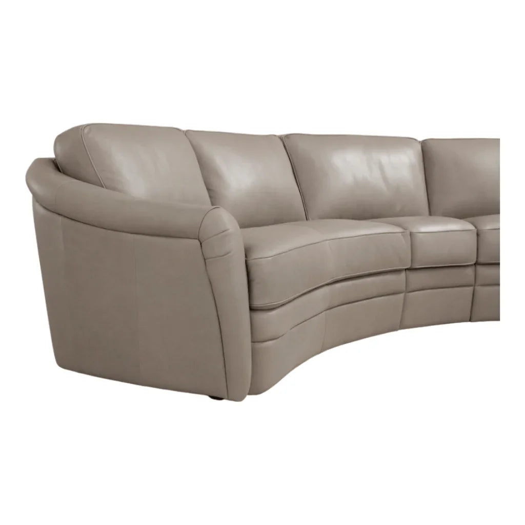 Capri Luxurious Leather Comfort Sectional - LOOMLAN - Sectionals