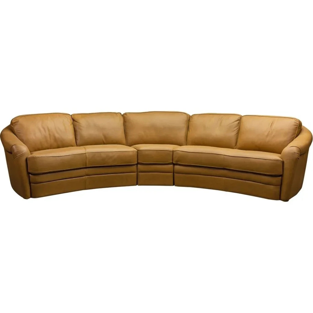 Capri Luxurious Leather Comfort Sectional - LOOMLAN - Sectionals
