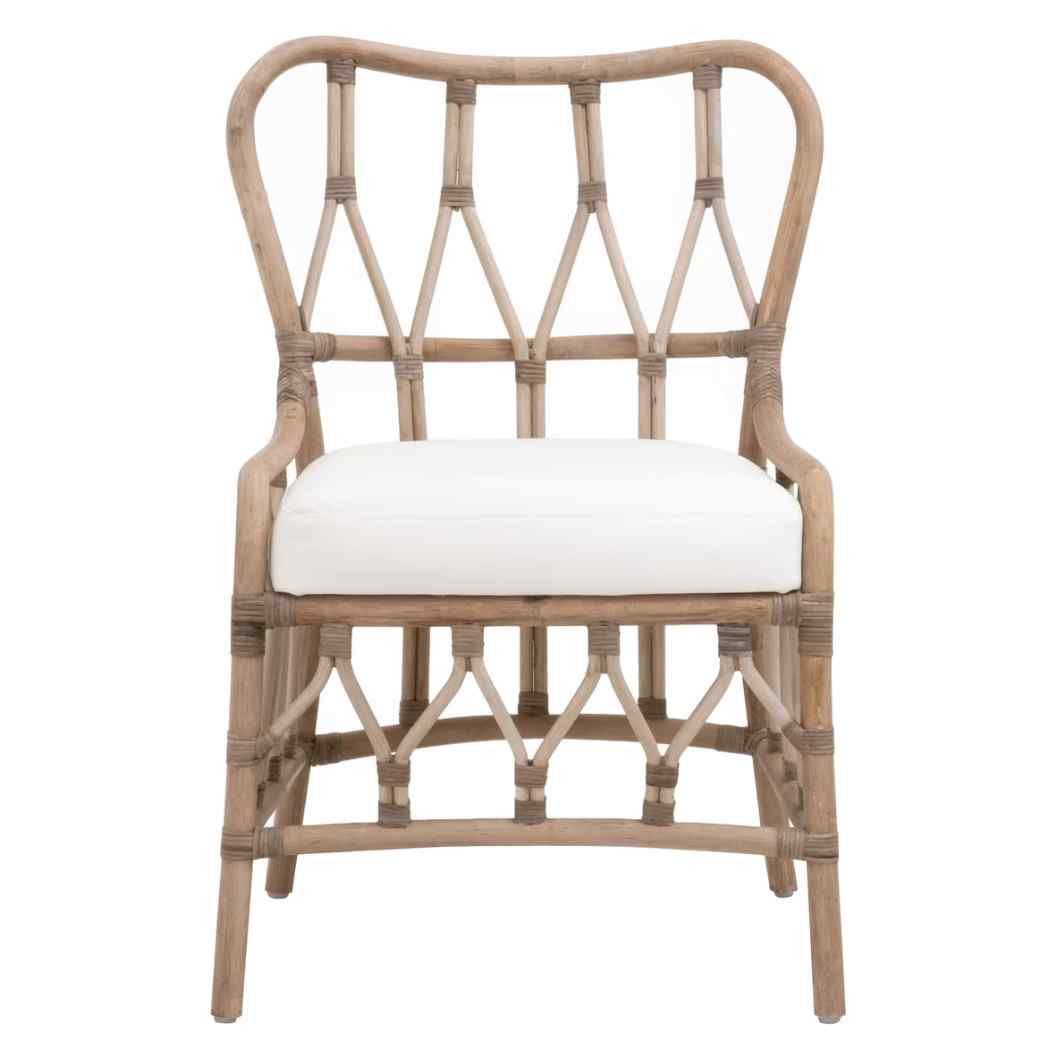 Caprice Fabric Armless Dining Chair 2PC