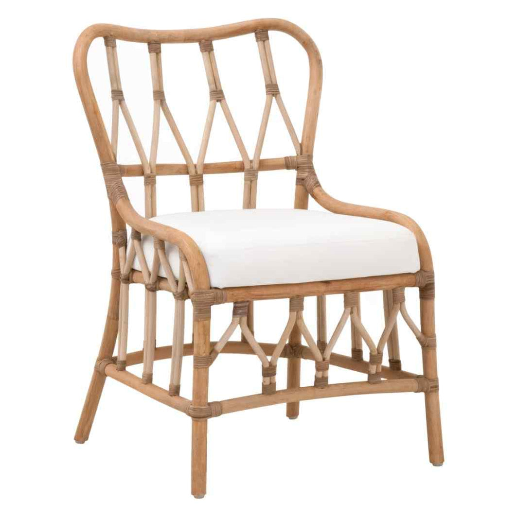 Caprice Fabric Armless Dining Chair 2PC