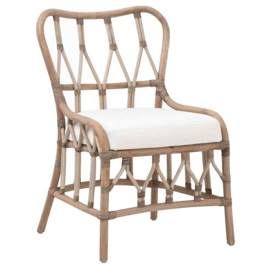 Caprice Fabric Armless Dining Chair 2PC