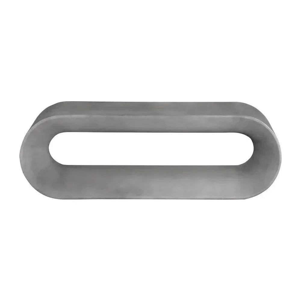 Capsule Concrete Outdoor Backless Bench-Outdoor Benches-SUNPAN-LOOMLAN