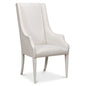 Captains Cortina White Fabric Chair - LOOMLAN - Sarreid - Club Chairs