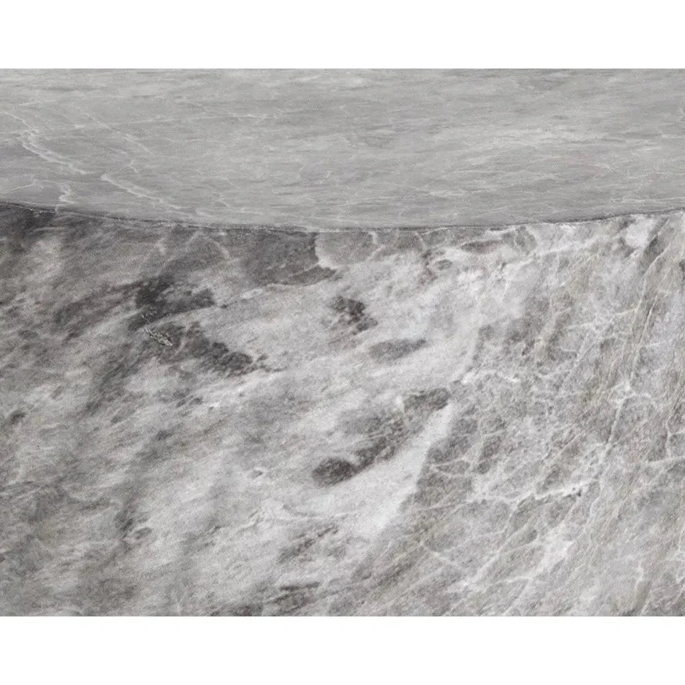 Cara Concrete Outdoor Round End Table - LOOMLAN - SUNPAN - Outdoor Side Tables