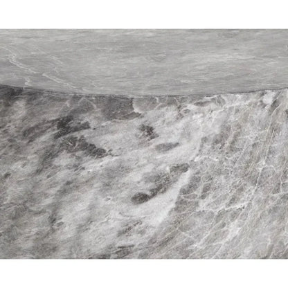 Cara Concrete Outdoor Round End Table - LOOMLAN - SUNPAN - Outdoor Side Tables