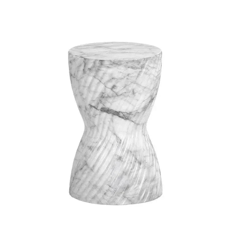 Cara Concrete Outdoor Round End Table - LOOMLAN - SUNPAN - Outdoor Side Tables