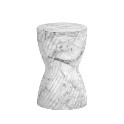 Cara Concrete Outdoor Round End Table - LOOMLAN - SUNPAN - Outdoor Side Tables