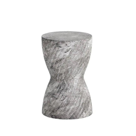 Cara Concrete Outdoor Round End Table - LOOMLAN - SUNPAN - Outdoor Side Tables