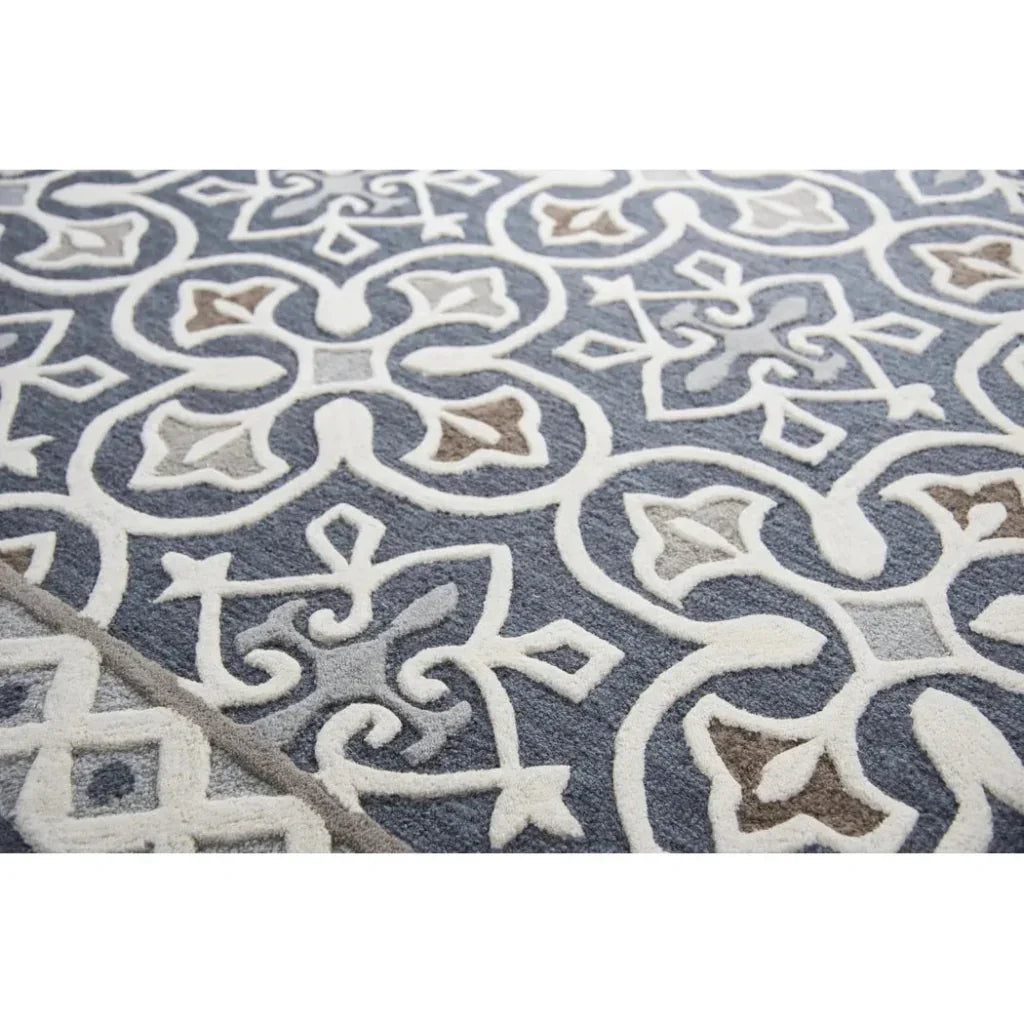 Cara Medallion Gray Large Area Rugs For Living Room - LOOMLAN - LOOMLAN - Area Rugs