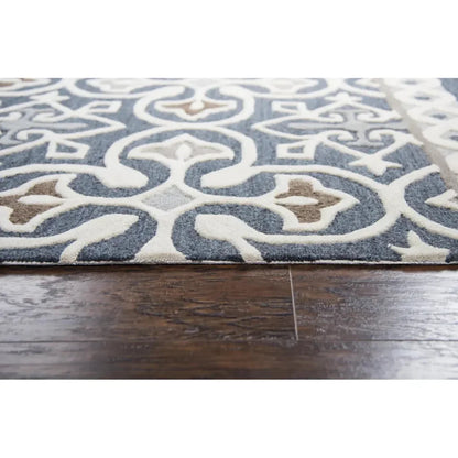 Cara Medallion Gray Large Area Rugs For Living Room - LOOMLAN - LOOMLAN - Area Rugs