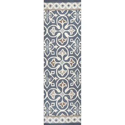 Cara Medallion Gray Large Area Rugs For Living Room - LOOMLAN - LOOMLAN - Area Rugs
