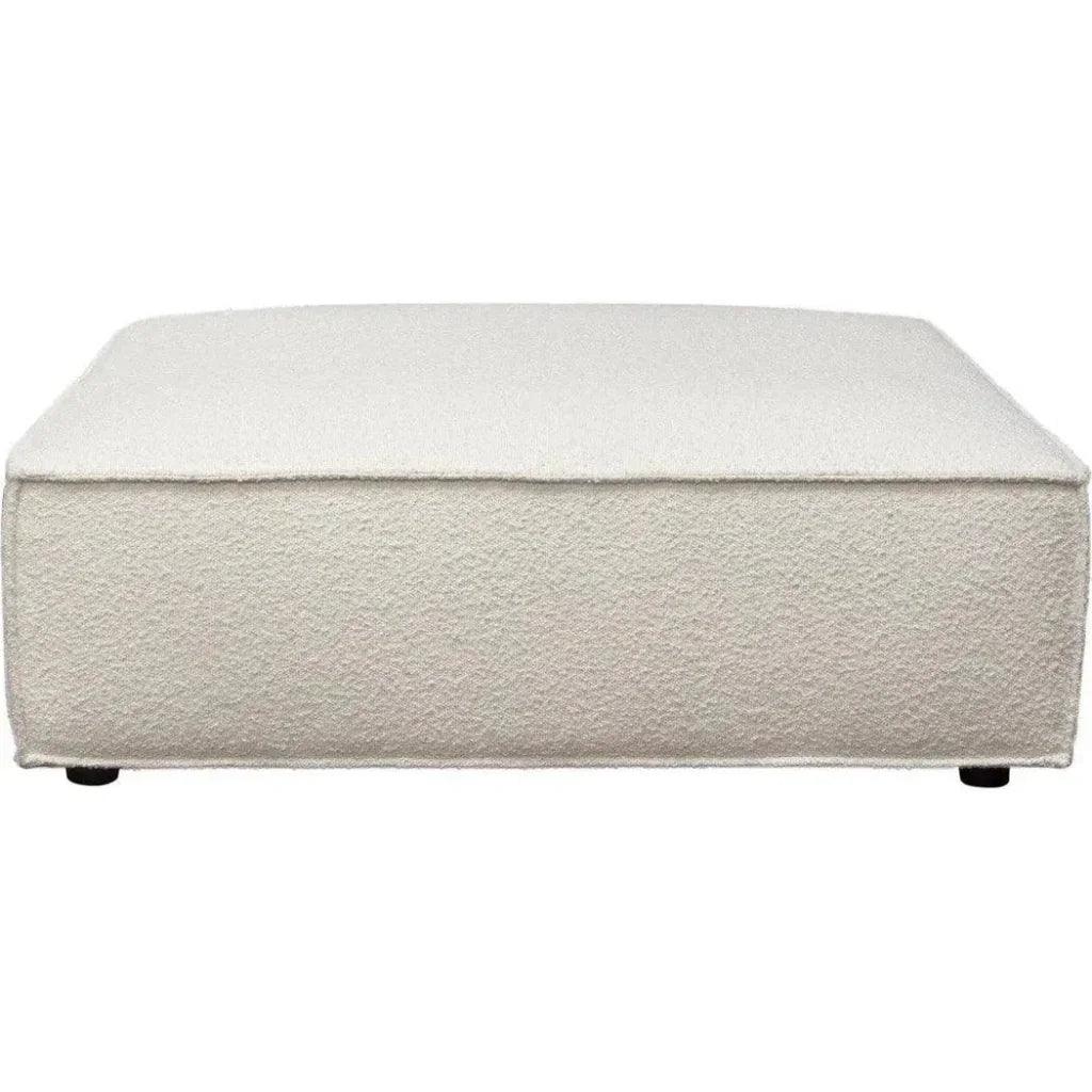 Cara Square Modular Lounger in Boucle Fabric-Modular Components-Diamond Sofa-LOOMLAN