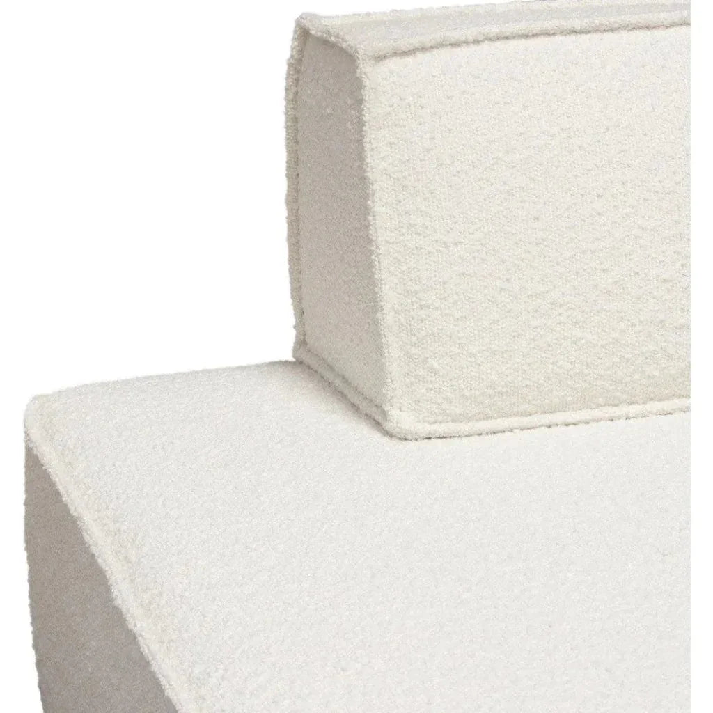 Cara Square Modular Lounger in Boucle Fabric-Modular Components-Diamond Sofa-LOOMLAN