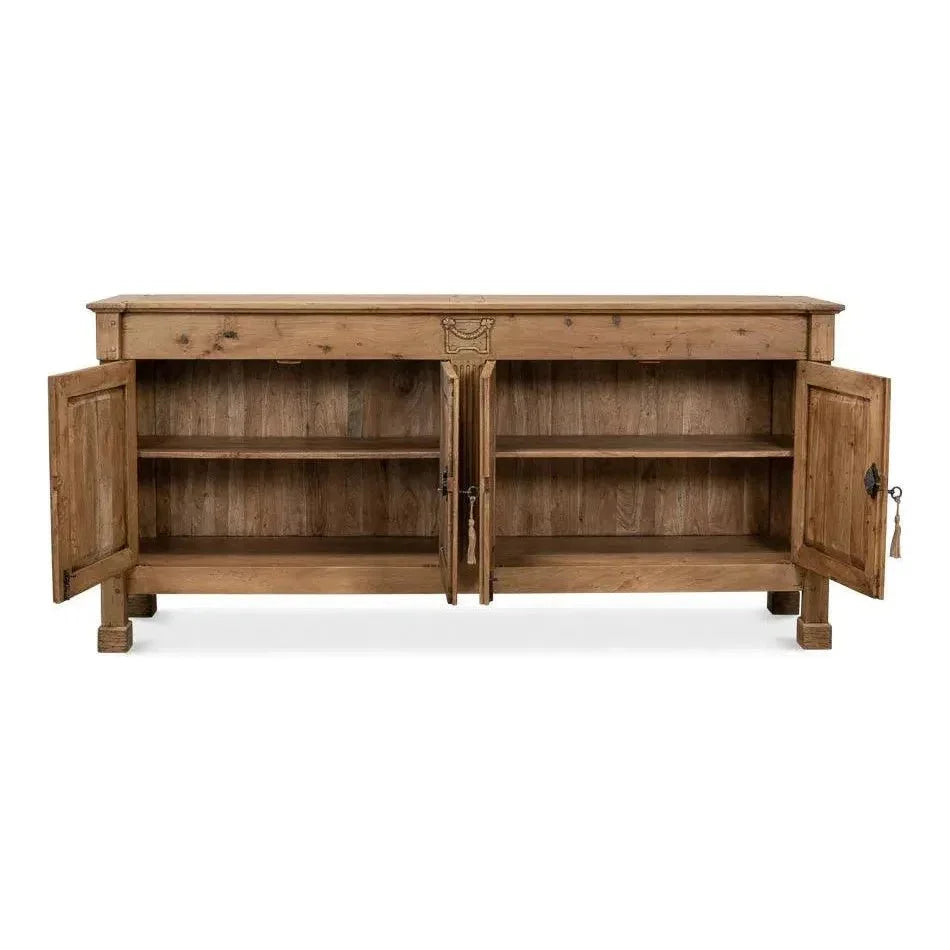 Caracole Credenza Cabinet for Living Room Driftwood - LOOMLAN - Sarreid - Sideboards