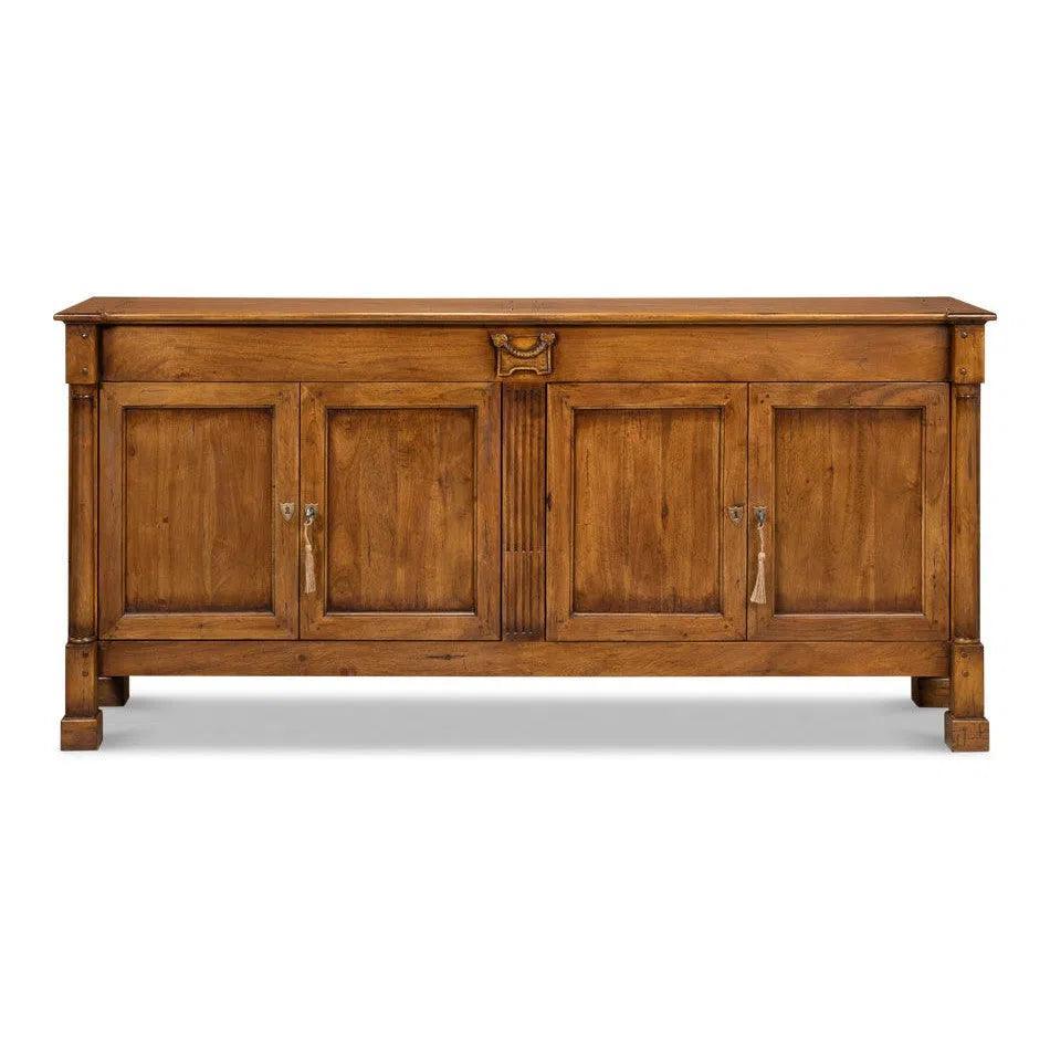 Caracole Credenza Fruitwood Cabinet for Living Room - LOOMLAN - Sarreid - Sideboards