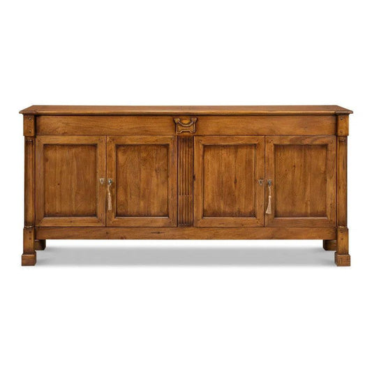 Caracole Credenza Fruitwood Cabinet for Living Room - LOOMLAN - Sarreid - Sideboards