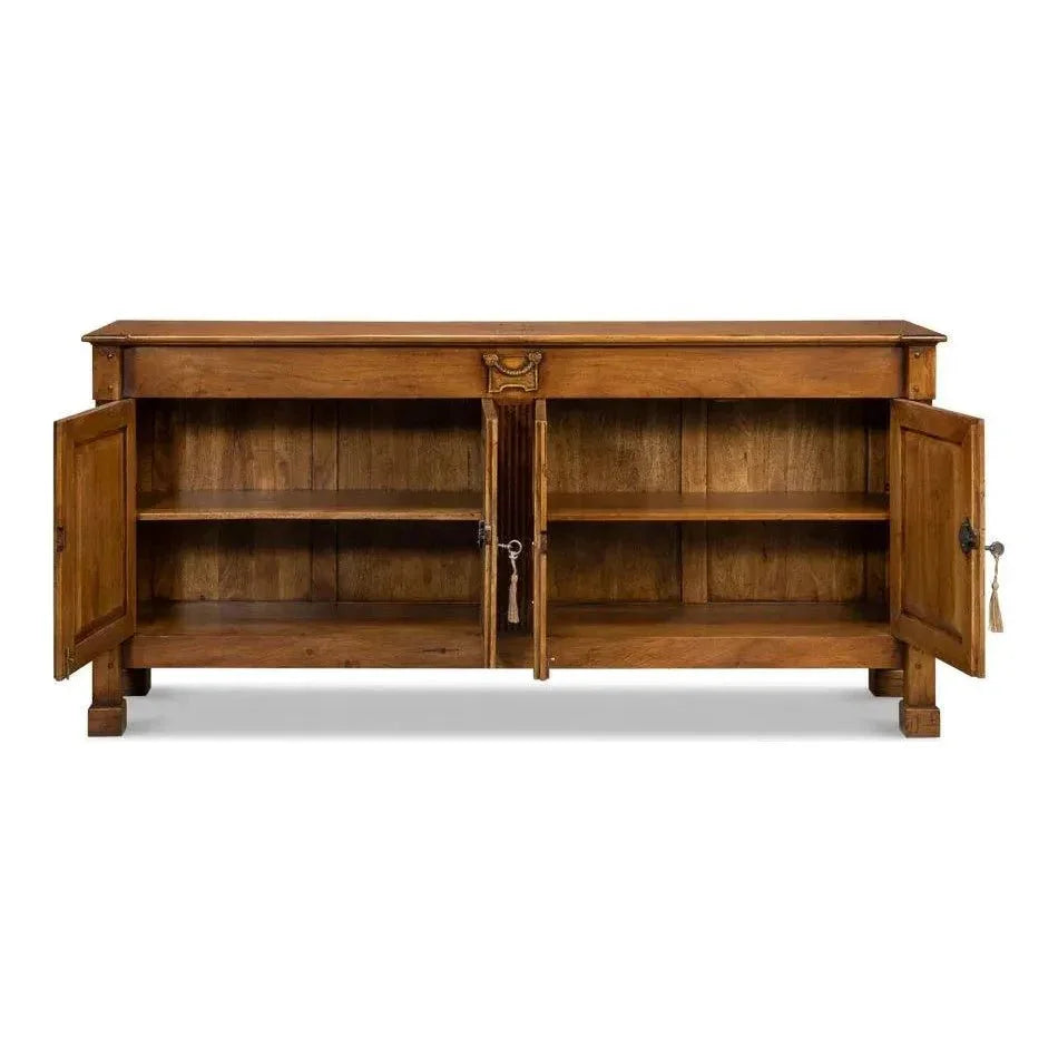 Caracole Credenza Fruitwood Cabinet for Living Room - LOOMLAN - Sarreid - Sideboards