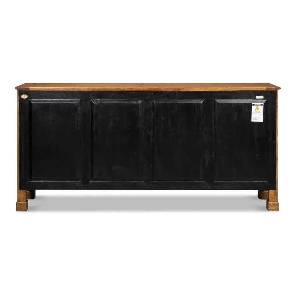 Caracole Credenza Fruitwood Cabinet for Living Room - LOOMLAN - Sarreid - Sideboards