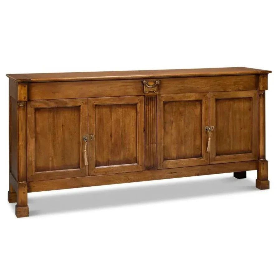 Caracole Credenza Fruitwood Cabinet for Living Room - LOOMLAN - Sarreid - Sideboards