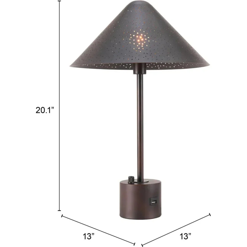 Cardo Table Lamp Bronze - LOOMLAN - Zuo Modern - Table Lamps