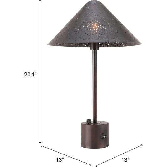 Cardo Table Lamp Bronze - LOOMLAN - Zuo Modern - Table Lamps