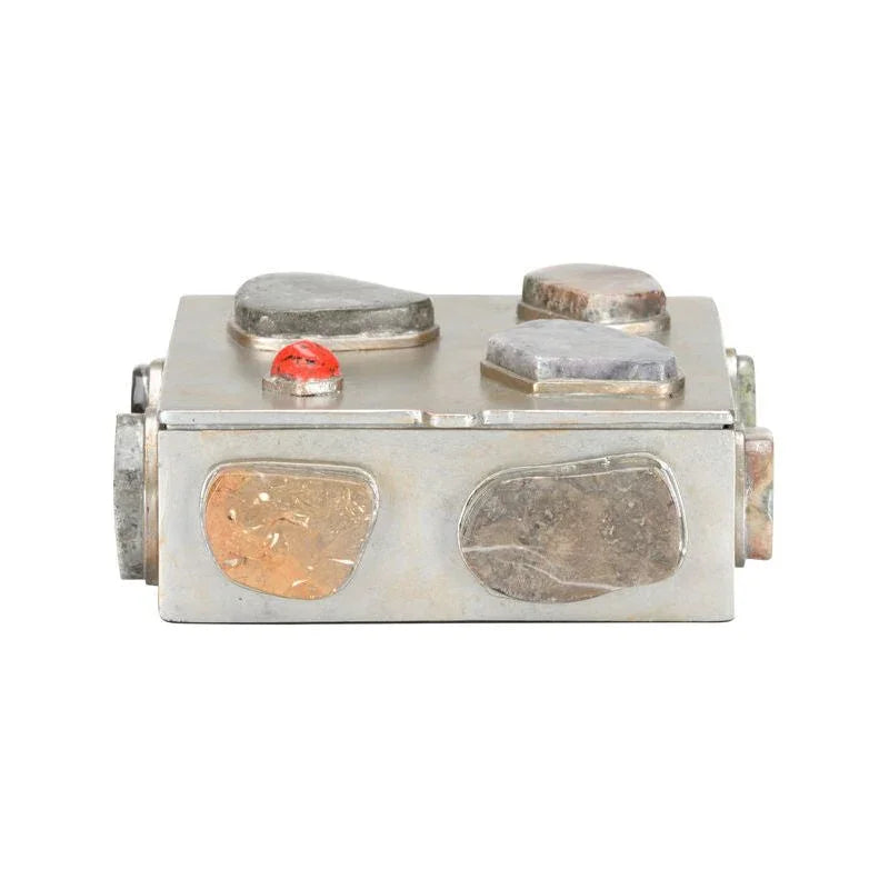 Caribbean Metal Made Jewelry Box - LOOMLAN - Chelsea House - Boxes & Bowls