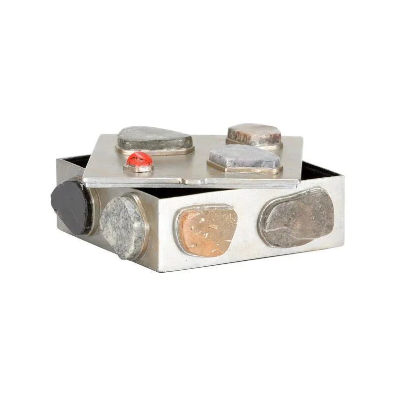 Caribbean Metal Made Jewelry Box - LOOMLAN - Chelsea House - Boxes & Bowls