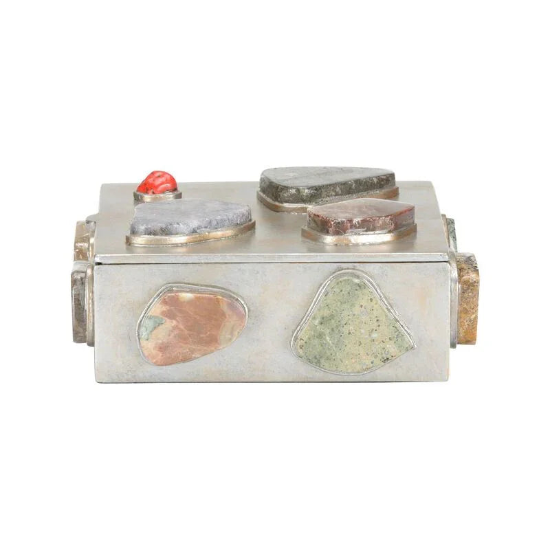 Caribbean Metal Made Jewelry Box - LOOMLAN - Chelsea House - Boxes & Bowls