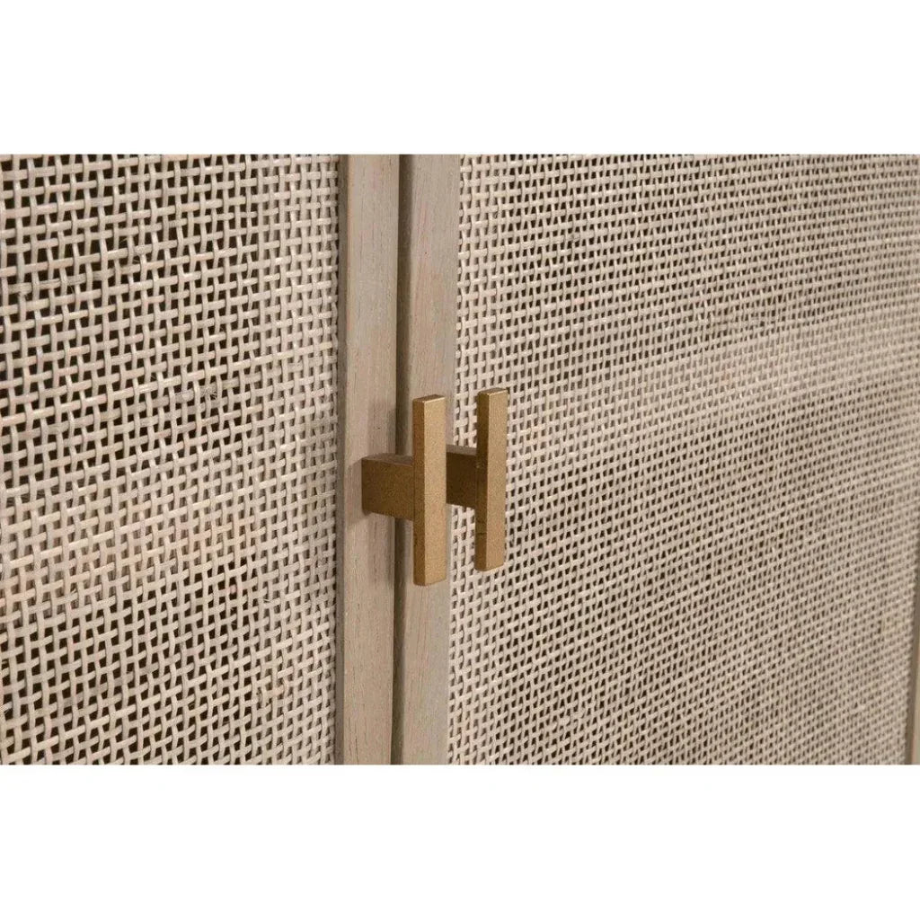 Carina Cane & Reclaimed Wood Media Sideboard - LOOMLAN - Essentials For Living - Sideboards