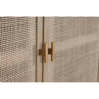 Carina Cane & Reclaimed Wood Media Sideboard - LOOMLAN - Essentials For Living - Sideboards