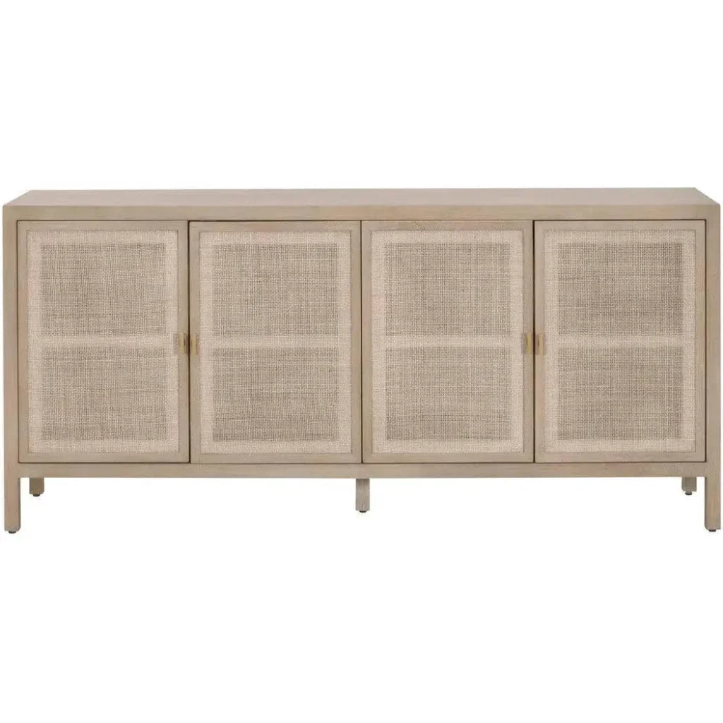 Carina Cane & Reclaimed Wood Media Sideboard - LOOMLAN - Essentials For Living - Sideboards