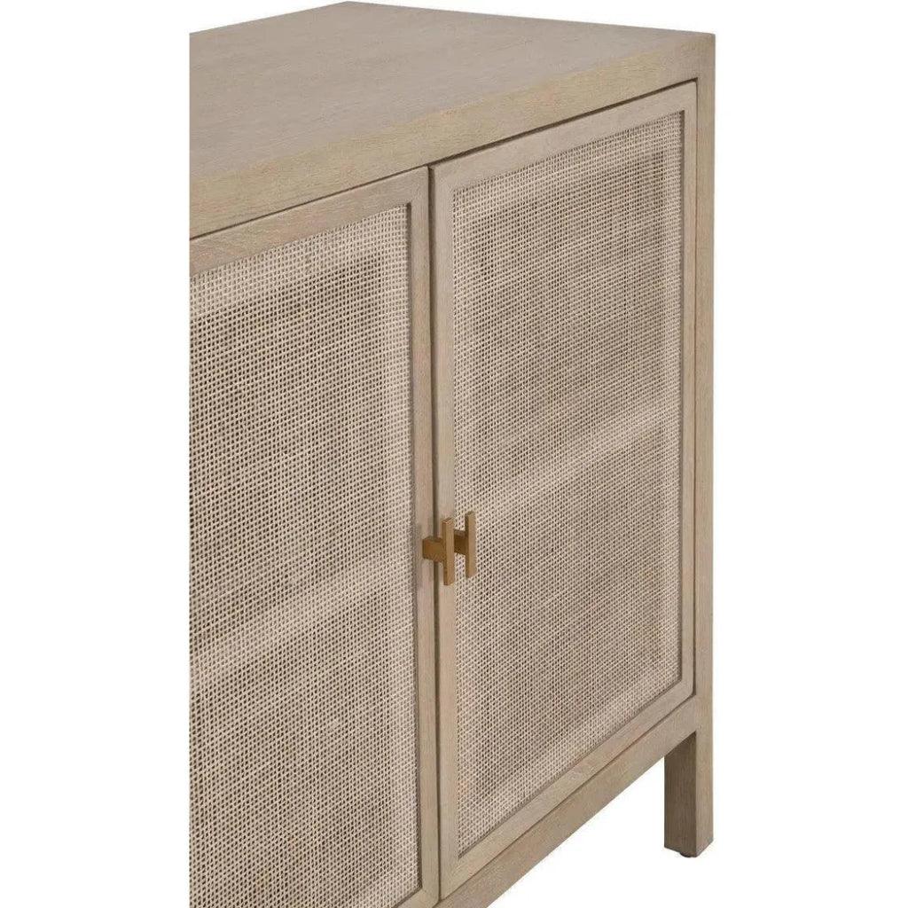 Carina Cane & Reclaimed Wood Media Sideboard - LOOMLAN - Essentials For Living - Sideboards