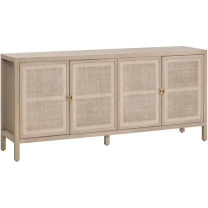 Carina Cane & Reclaimed Wood Media Sideboard - LOOMLAN - Essentials For Living - Sideboards