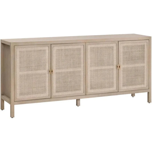 Carina Cane & Reclaimed Wood Media Sideboard - LOOMLAN - Essentials For Living - Sideboards