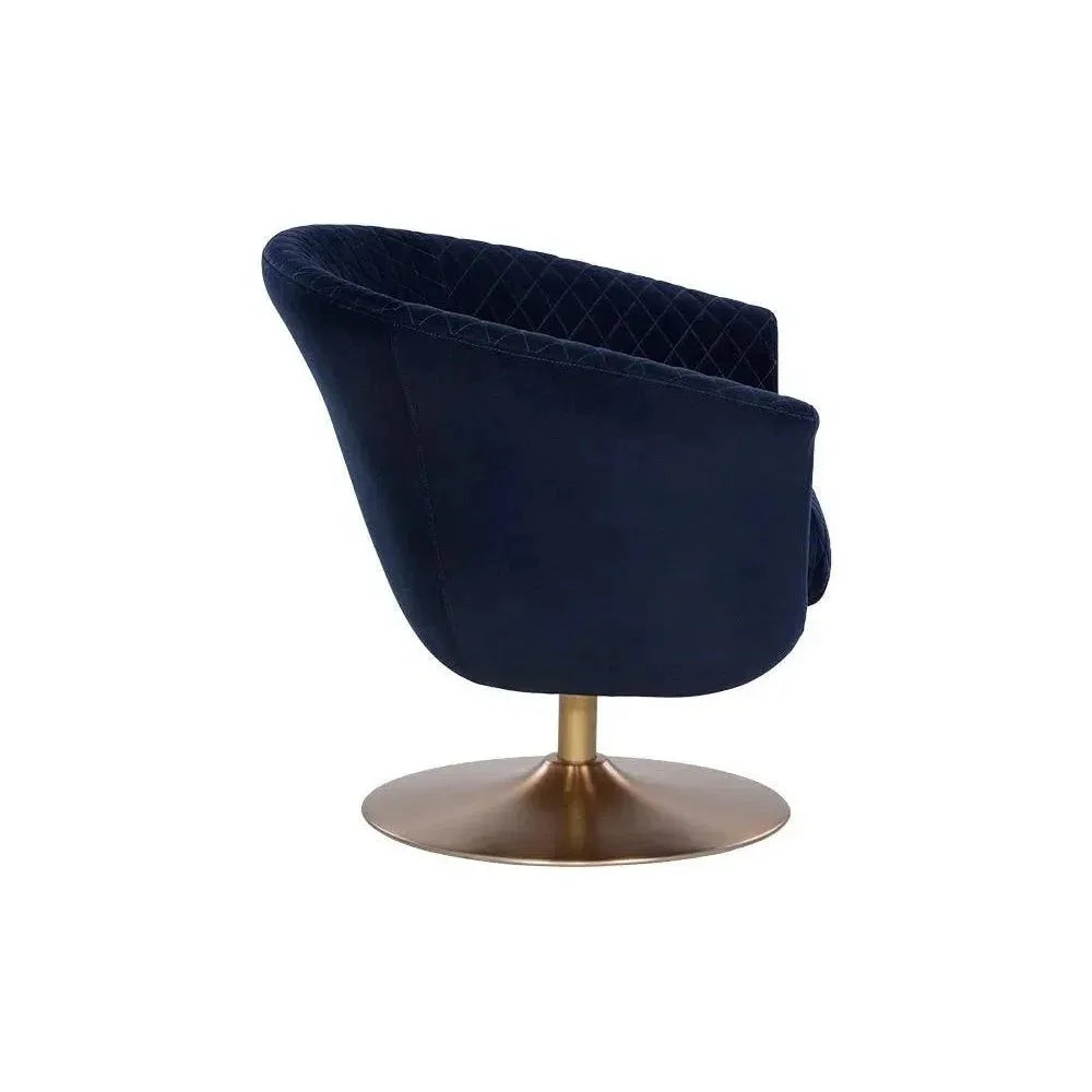 Carine Fabric Swivel Lounge Chair-Lounge Chairs-SUNPAN-LOOMLAN