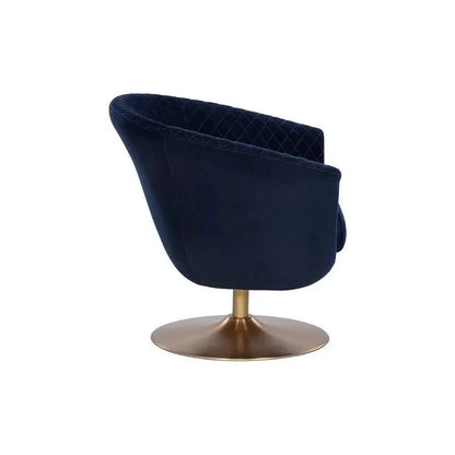 Carine Fabric Swivel Lounge Chair-Lounge Chairs-SUNPAN-LOOMLAN