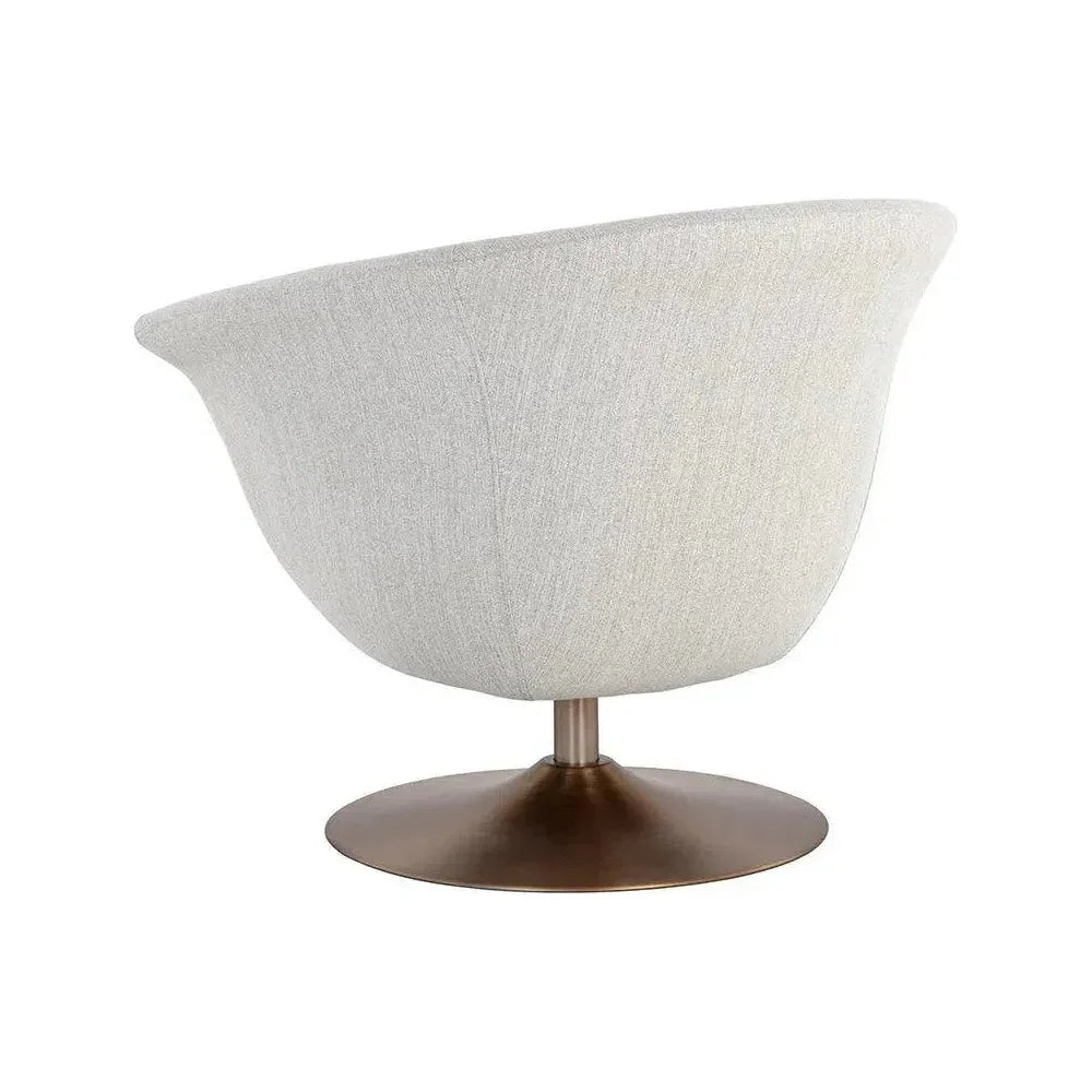 Carine Fabric Swivel Lounge Chair-Lounge Chairs-SUNPAN-LOOMLAN