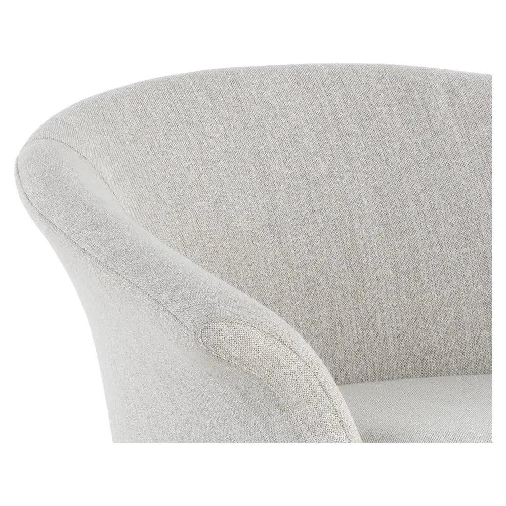 Carine Fabric Swivel Lounge Chair-Lounge Chairs-SUNPAN-LOOMLAN