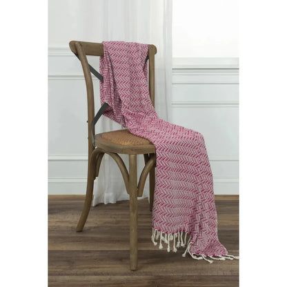 Carla Chevron Cotton Throw Blanket - LOOMLAN - LOOMLAN - Throw Blankets