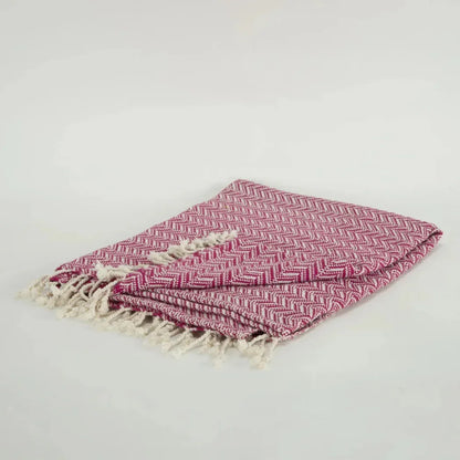 Carla Chevron Cotton Throw Blanket - LOOMLAN - LOOMLAN - Throw Blankets