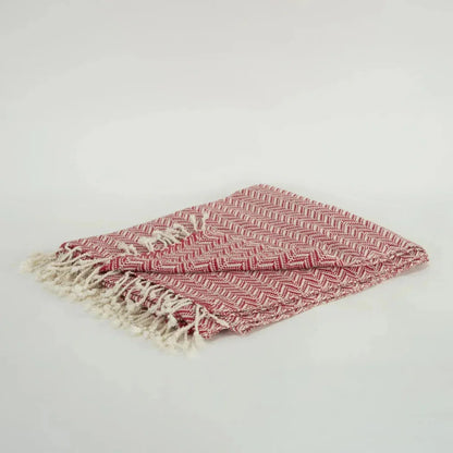 Carla Chevron Cotton Throw Blanket - LOOMLAN - LOOMLAN - Throw Blankets