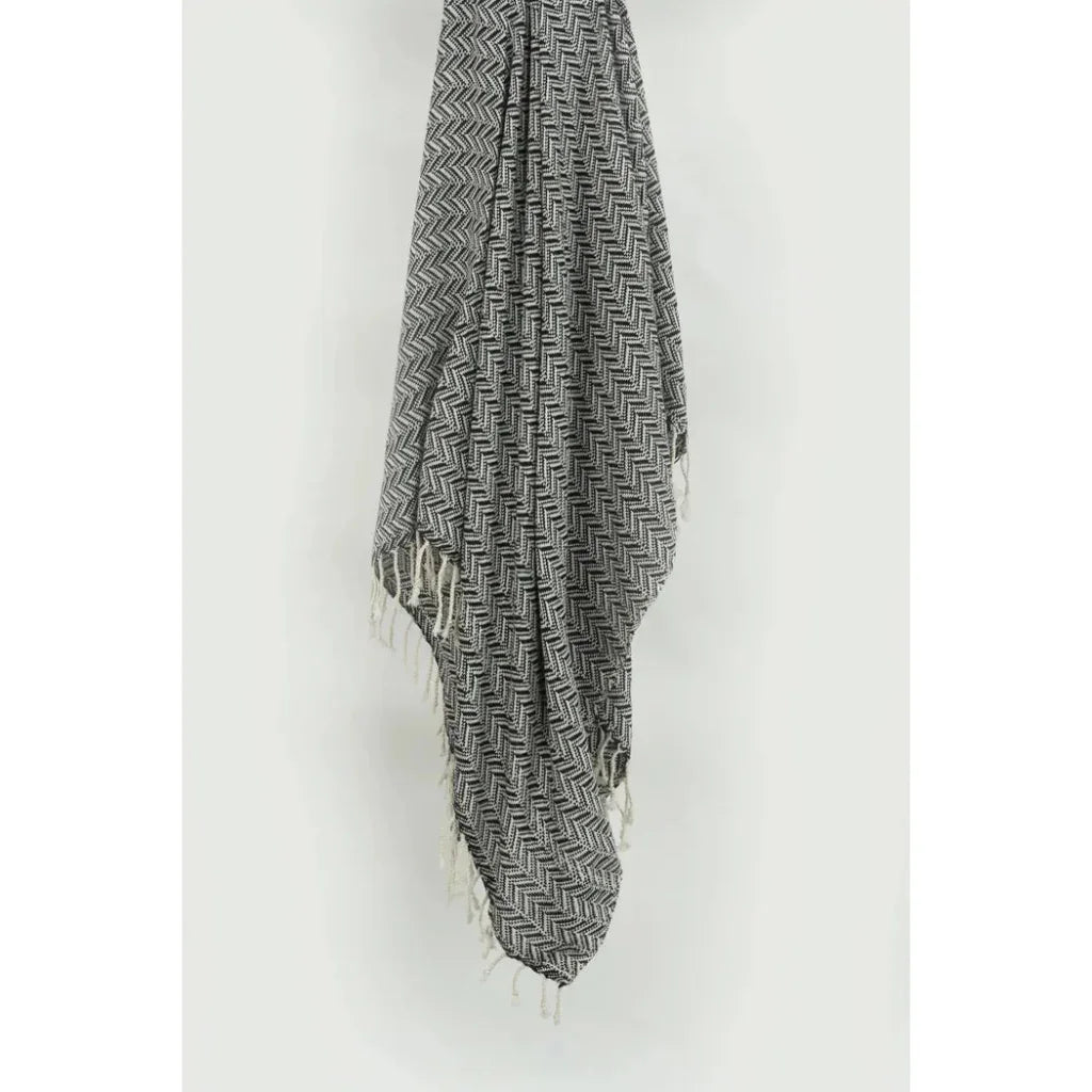 Carla Chevron Cotton Throw Blanket - LOOMLAN - LOOMLAN - Throw Blankets