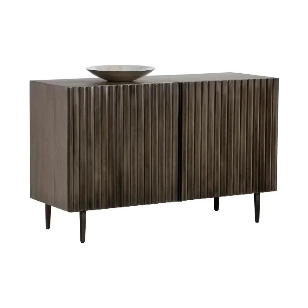 Carlin Wooden Iron Taupe Sideboard - LOOMLAN - SUNPAN - Sideboards