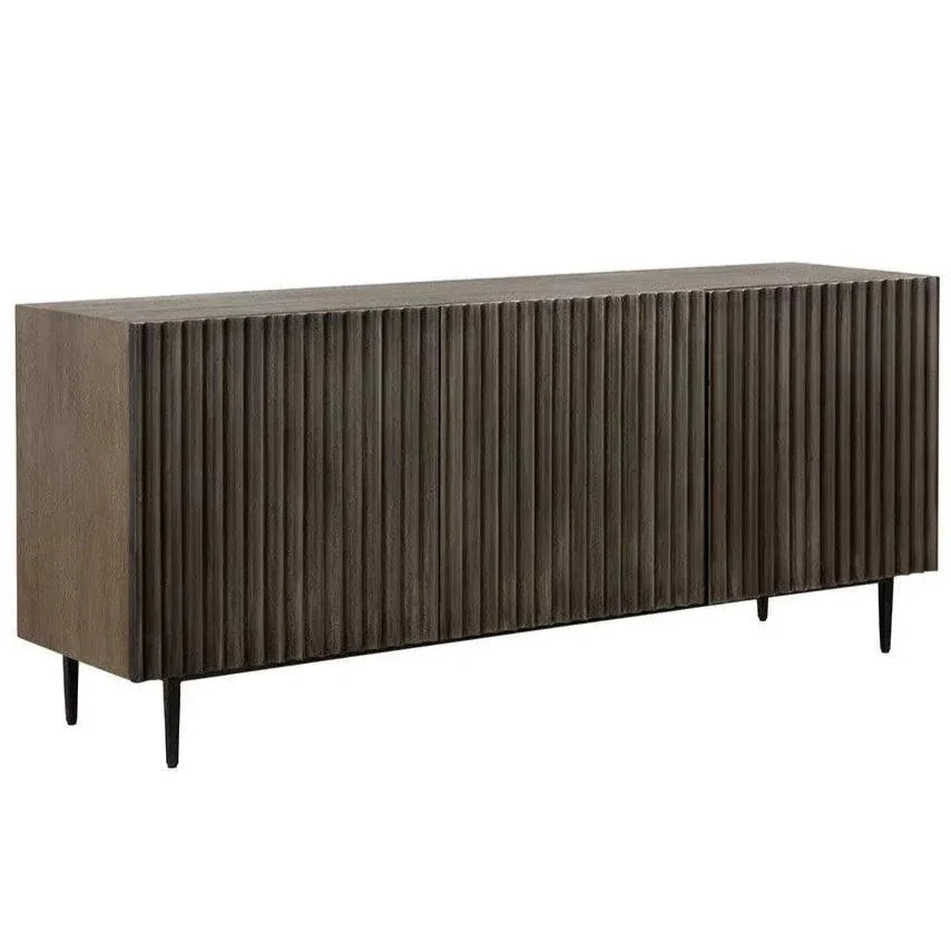 Carlin Wooden Iron Taupe Sideboard - LOOMLAN - SUNPAN - Sideboards