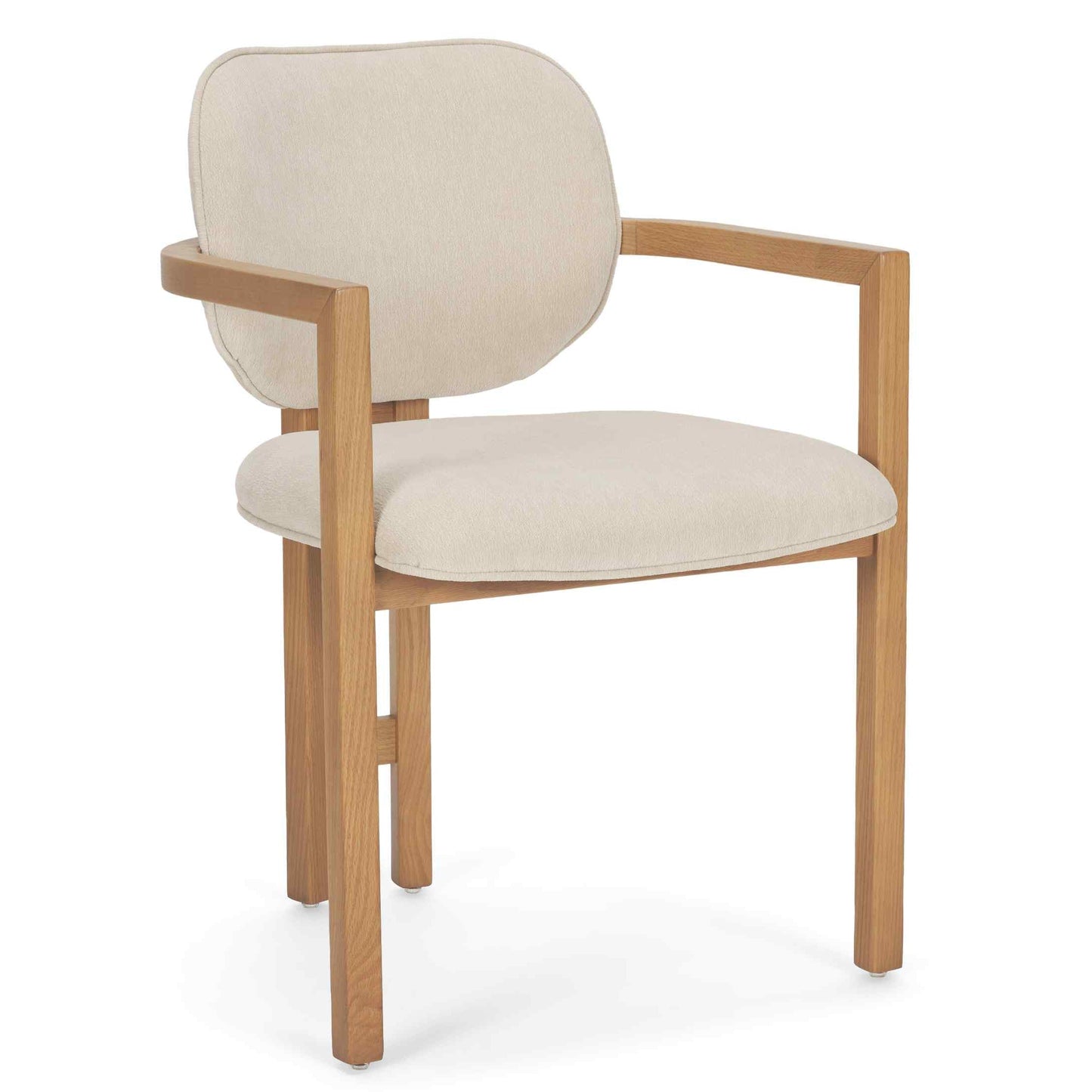 Carlisle Curved Back Leather Dining Armchair 2PC