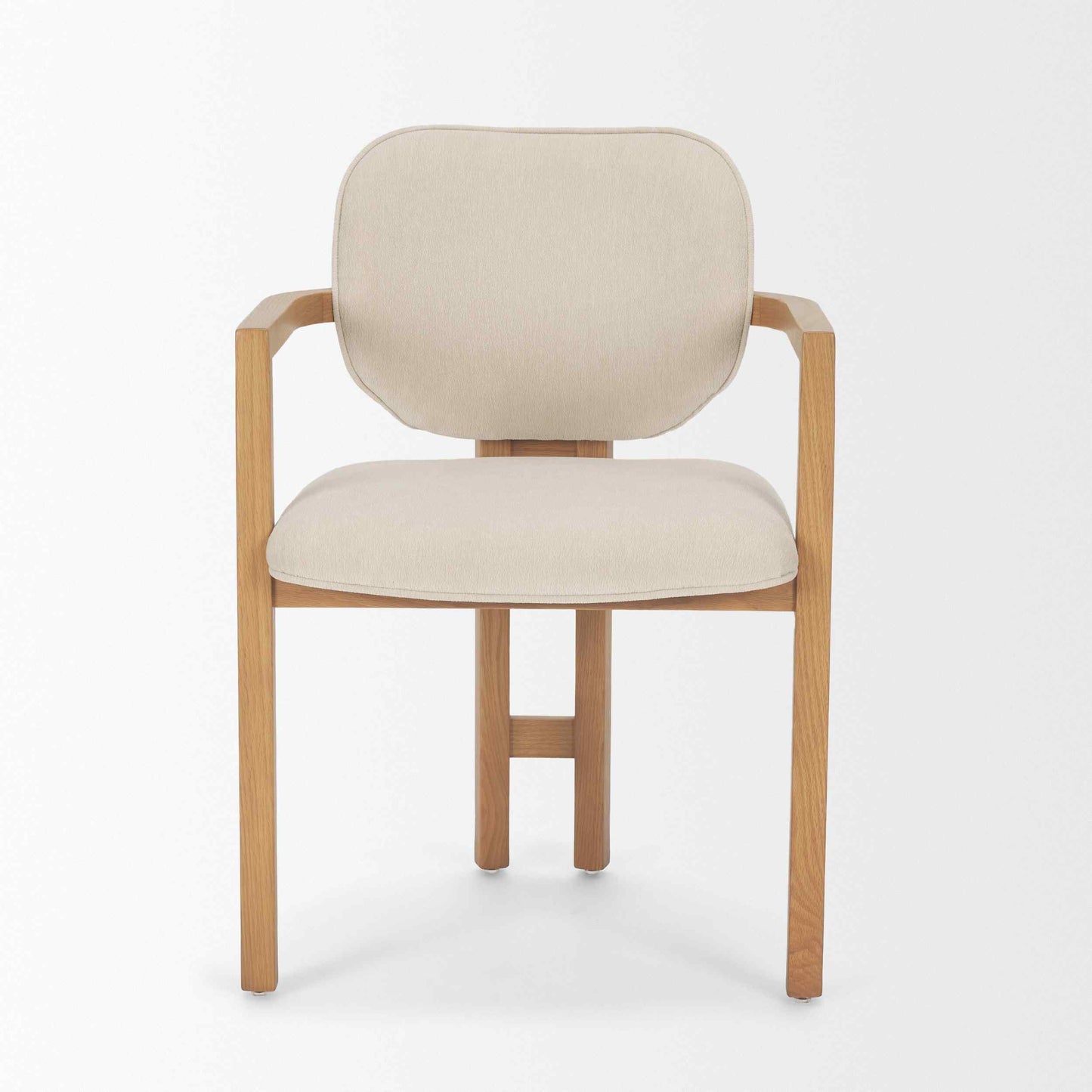 Carlisle Curved Back Leather Dining Armchair 2PC